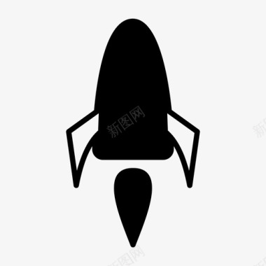 火箭火箭发射太空火箭图标图标
