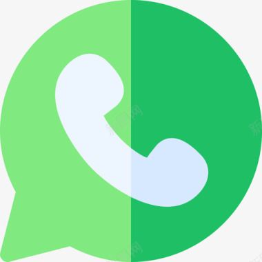 Whatsapp社交媒体标识4扁平图标图标