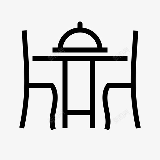 餐桌椅子餐厅图标svg_新图网 https://ixintu.com 家具 椅子 餐厅 餐桌