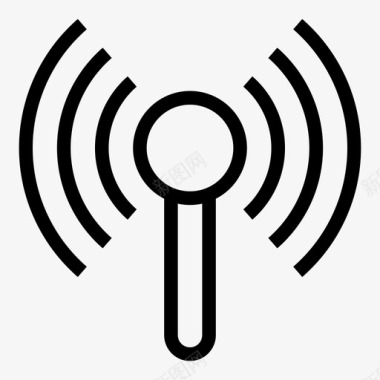 无线广播互联网图标图标