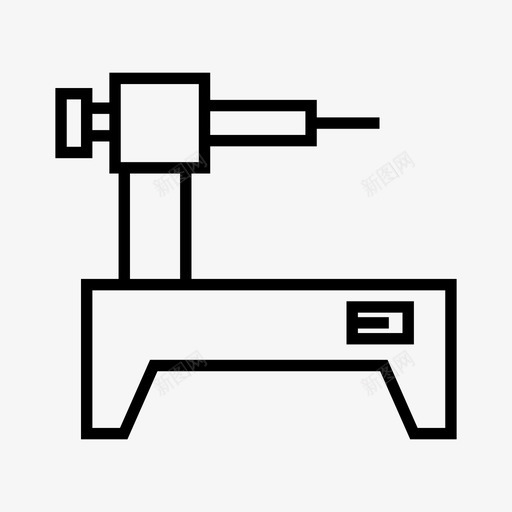 数控设备工厂图标svg_新图网 https://ixintu.com 制造 工业 工厂 数控 机器 机械 生产线 设备