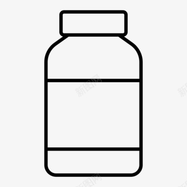 罐子瓶子医疗图标图标
