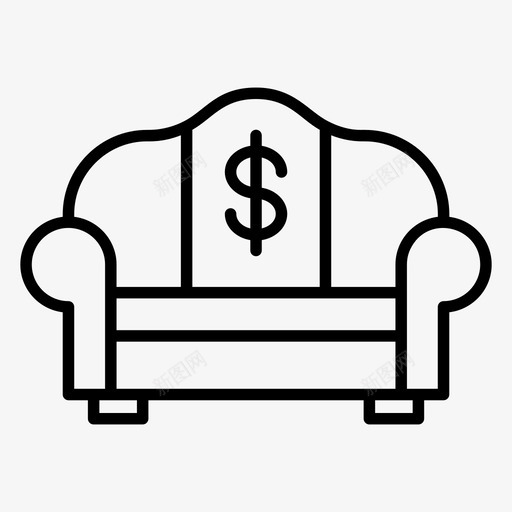 沙发家具房间内部图标svg_新图网 https://ixintu.com 典当 典当行 内部 图标 家具 座位 房间 昂贵 沙发 行的 贵的