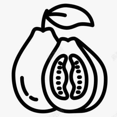 番石榴食品水果图标图标