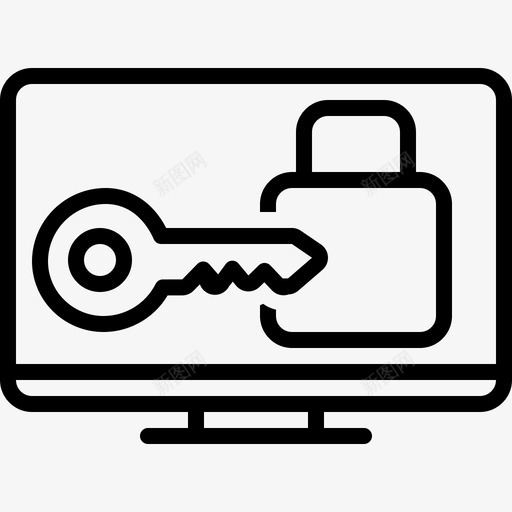 登录计算机隐私图标svg_新图网 https://ixintu.com 技术 注册 登录 计算机 隐私