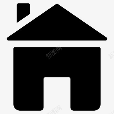 房子小屋家图标图标