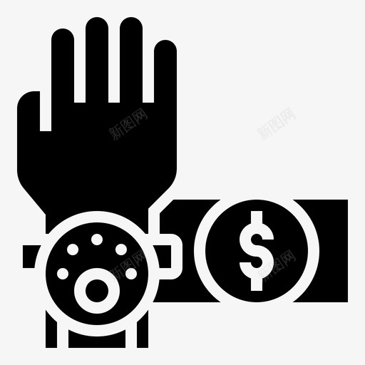 可穿戴货币支付图标svg_新图网 https://ixintu.com 可穿 手表 支付 无现金 标志 社会 穿戴 货币