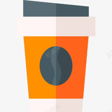 咖啡杯超市39扁平图标图标