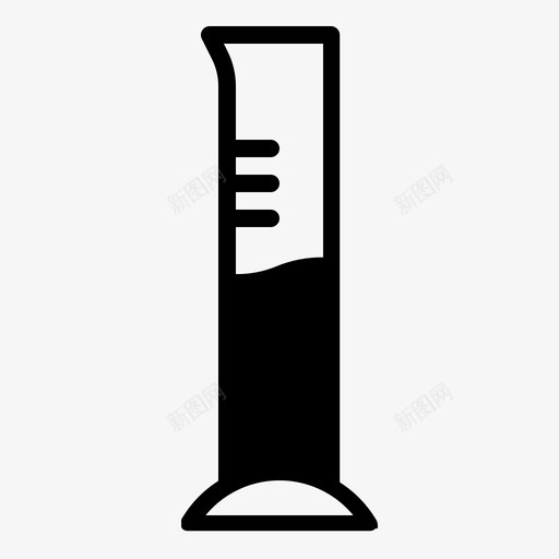 测量管仪器化学图标svg_新图网 https://ixintu.com 仪器 化学 实验室 实验室仪器 测量管 物理 量筒