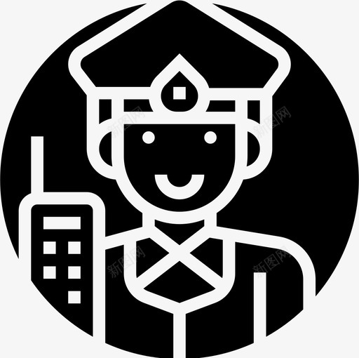 警察占领头像12雕文图标svg_新图网 https://ixintu.com 占领 头像 警察 雕文