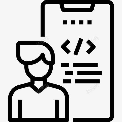 管理员网页和优化线性图标svg_新图网 https://ixintu.com 优化 管理员 线性 网页设计