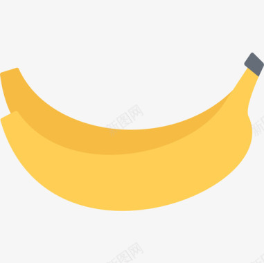 香蕉食品156扁平图标图标