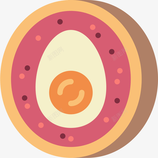 鸡蛋食物130平的图标svg_新图网 https://ixintu.com 平的 食物 鸡蛋