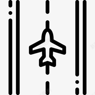 跑道机场99直线图标图标