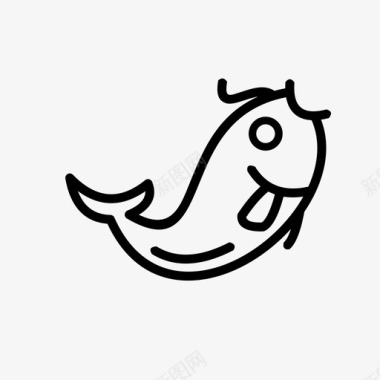鱼中国节日图标图标