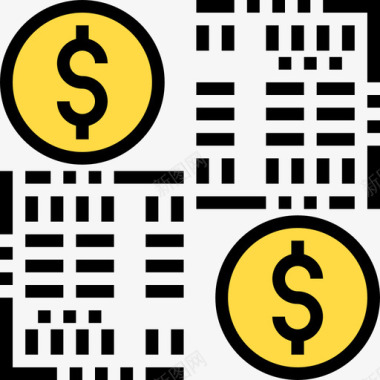 外汇银行和金融35线性颜色图标图标