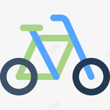 自行车公共交通3平板图标图标