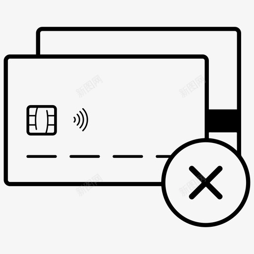 取消信用卡取消卡关闭图标svg_新图网 https://ixintu.com 信用卡 关闭 关闭帐户 到期日 取消信用卡 取消卡
