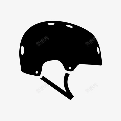 头盔自行车头饰图标svg_新图网 https://ixintu.com 头盔 头饰 滑冰 自行车 运动