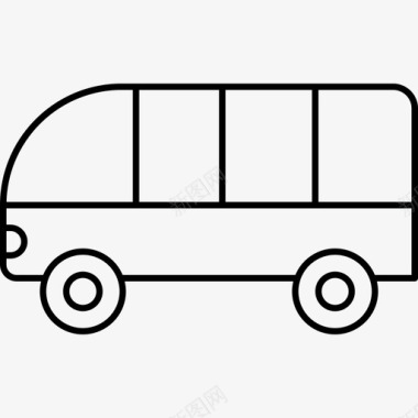 巴士汽车旅行图标图标