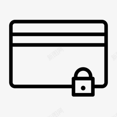 锁定卡信用卡支付图标图标