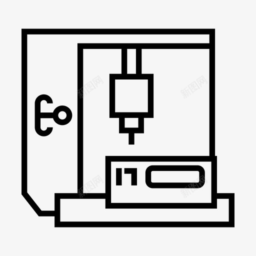 工业机械工业生产线图标svg_新图网 https://ixintu.com 工业 工业生产 机械 生产线