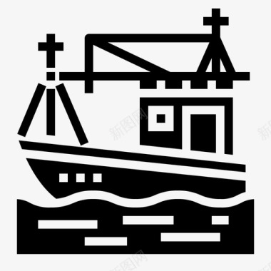 船物流海运图标图标
