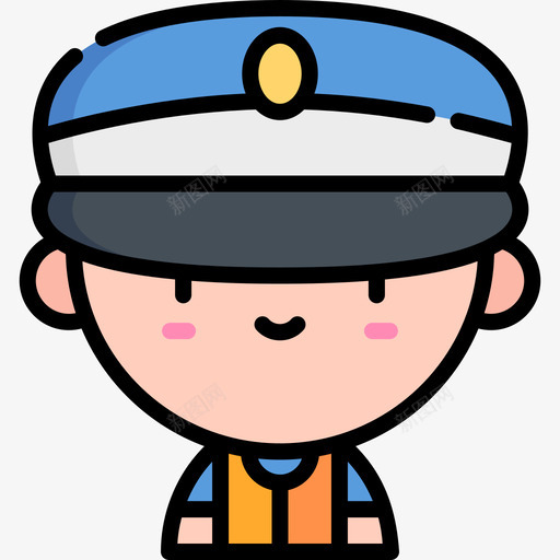 警察驾校2线性颜色图标svg_新图网 https://ixintu.com 线性 警察 颜色 驾校