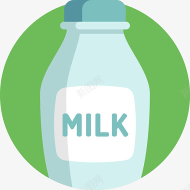 牛奶营养8淡牛奶图标图标