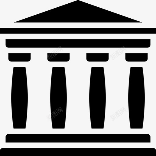 希腊神庙希腊神话20填充图标svg_新图网 https://ixintu.com 填充 希腊 希腊神话 神庙