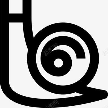 蜗牛园艺57线形图标图标