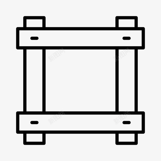 板条箱建筑商木工图标svg_新图网 https://ixintu.com 工地 建筑 建筑商 木工 板条 脚手架