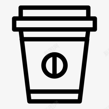 咖啡杯食物和餐厅热饮图标图标
