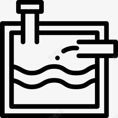 污水处理公共服务2线性图标图标