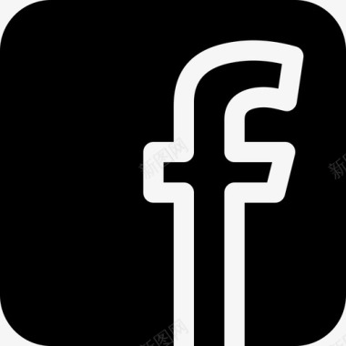 Facebook社交媒体logo7填充图标图标