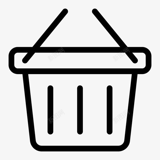 购物篮购物车网络用户界面线图标第1卷svg_新图网 https://ixintu.com 1卷 图标 用户界面 线图 网络 购物篮 购物车