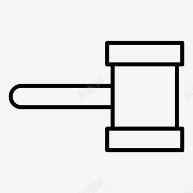 锤子决定木槌图标图标