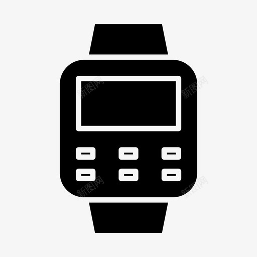手表配件小时图标svg_新图网 https://ixintu.com 小时 手表 技术 时间 符号 配件