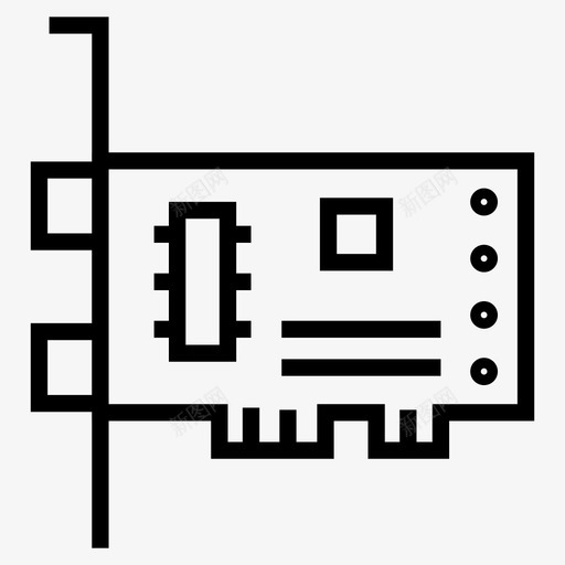 pci卡以太网硬件图标svg_新图网 https://ixintu.com pci 以太网 图标 微处理器 硬件 线图 计算机 通用