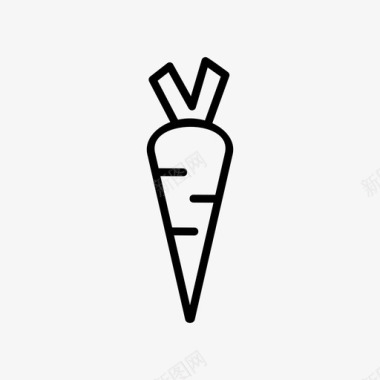 胡萝卜饮食食品和餐厅图标图标