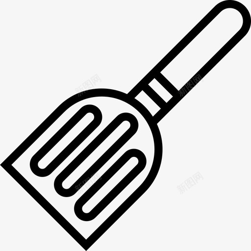 抹刀厨房工具25线性图标svg_新图网 https://ixintu.com 厨房 工具 抹刀 线性