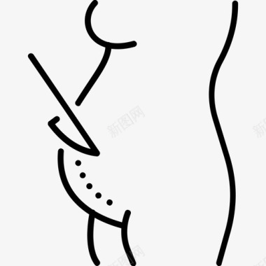 剖宫产女性妇科图标图标