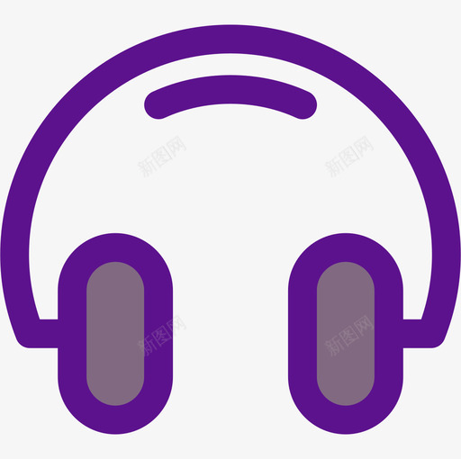 耳机基本款60线性颜色图标svg_新图网 https://ixintu.com 基本款60 线性颜色 耳机