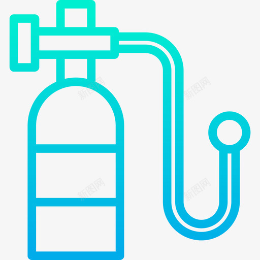 氧气医用157梯度图标svg_新图网 https://ixintu.com 医用 梯度 氧气