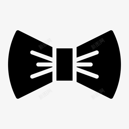 领结衣服时装图标svg_新图网 https://ixintu.com 时装 衣服 西装 领带字形 领结