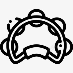 tambourineTambourineReggae10线性图标高清图片