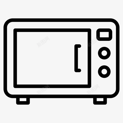 微波炉电器面包房图标svg_新图网 https://ixintu.com 图标 微波炉 烤箱 电器 系列 面包店 面包房