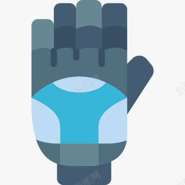 手套冬季运动27扁平图标图标