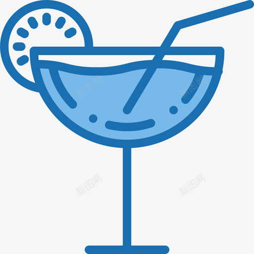 果汁饮料和饮料4蓝色图标svg_新图网 https://ixintu.com 果汁 蓝色 饮料和饮料4