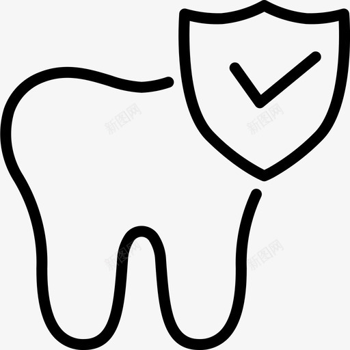 健康护理牙齿图标svg_新图网 https://ixintu.com 保护 健康 护理 牙齿
